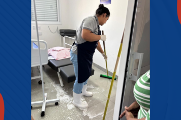 Foto - Treinamento de Higiene e Limpeza Hospitalar.