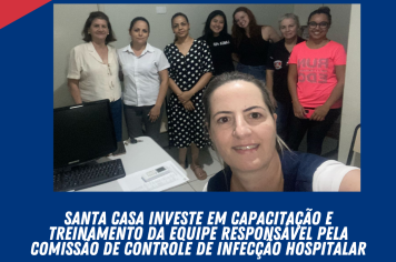 Santa Casa investe em capacitação e treinamento da Equipe responsável pela Comissão de Controle de Infecção Hospitalar
