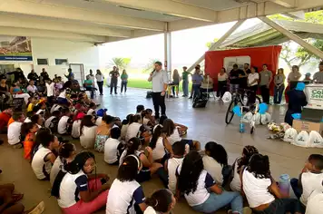 PREFEITURA E SAAE PREMIAM ALUNOS QUE CONTRIBUIRAM COM O PROJETO DE COLETA SELETIVA MUNICIAPAL “SEPARE, NÃO PARE”