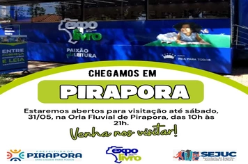 Iniciado o Projeto Expolivro na Orla Fluvial de Pirapora